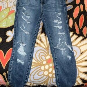 Torrid Distressed Blue jeggings